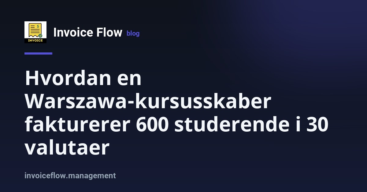 Kursusskaber ved skrivebordet med faktureringsapp åben på skærmen